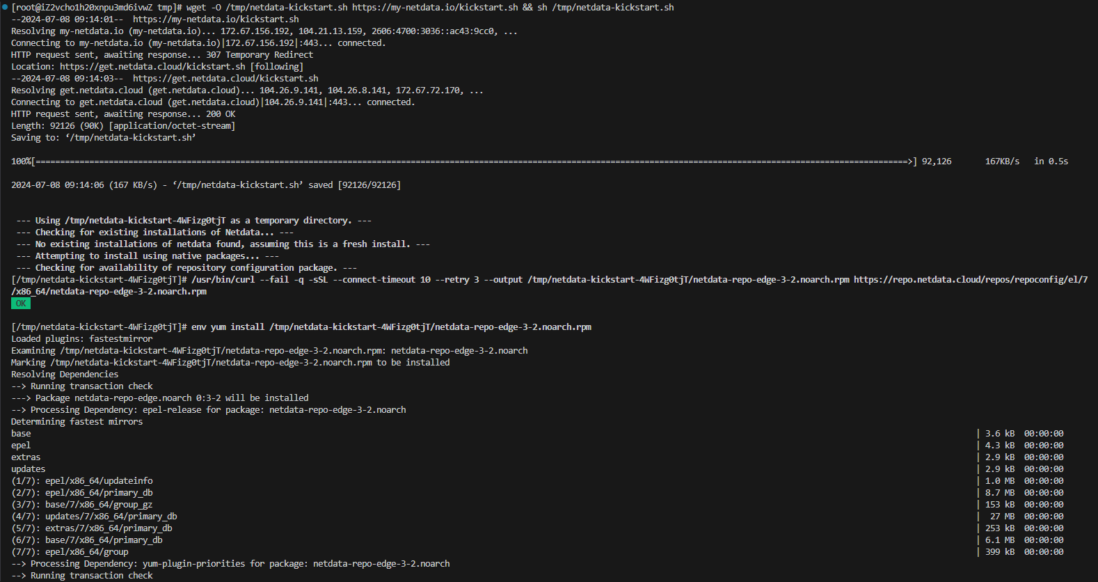 Netdata安装过程1
